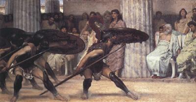 Alma-Tadema, Sir Lawrence A Pyrrhic Dance (mk23) oil painting picture